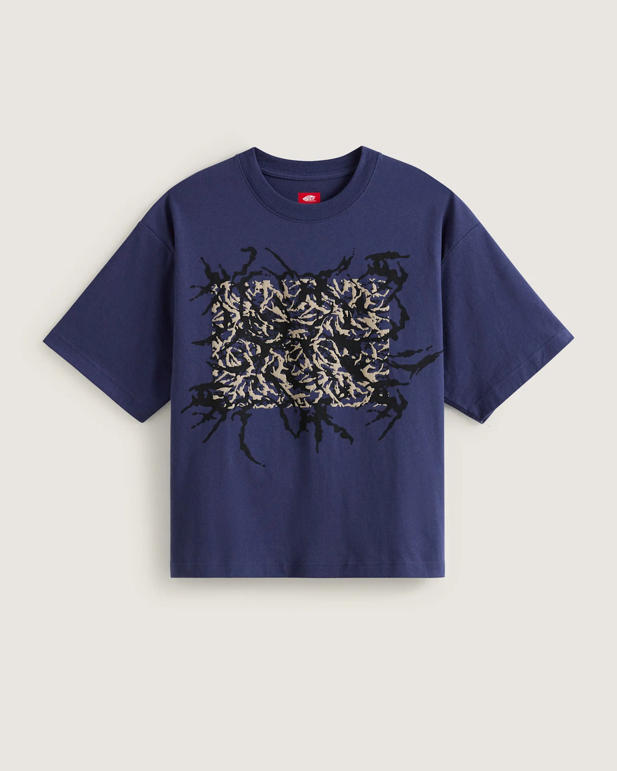VANS Skate Blurred Camo Short SS Tee Deep Twilight VN000PNMEMT1 - 1
