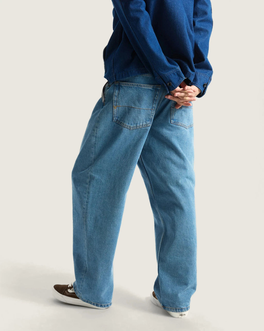 VANS Check-5 Baggy Denim Pant STONEWASH/BLUE 4