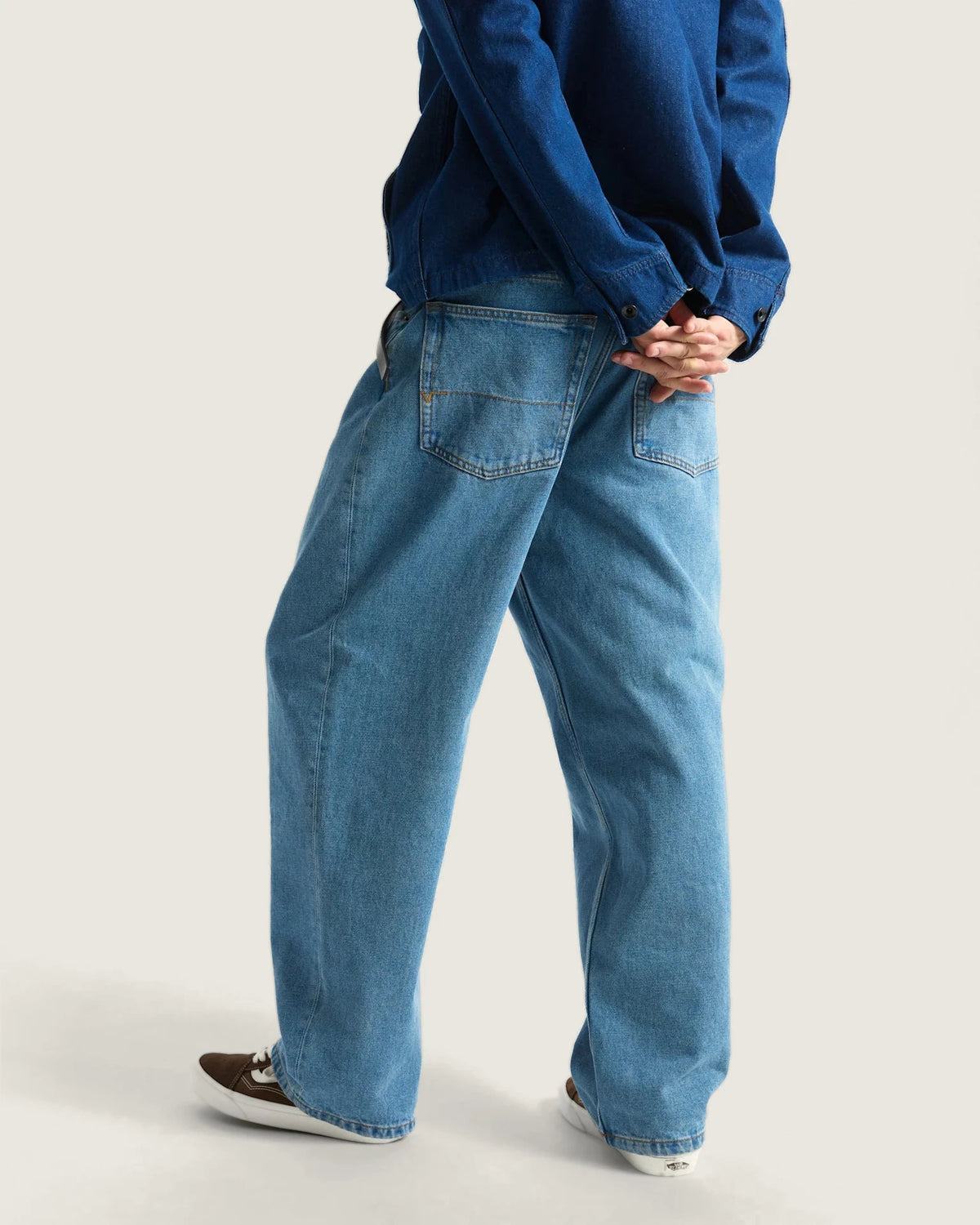 VANS Check-5 Baggy Denim Pant STONEWASH/BLUE 4