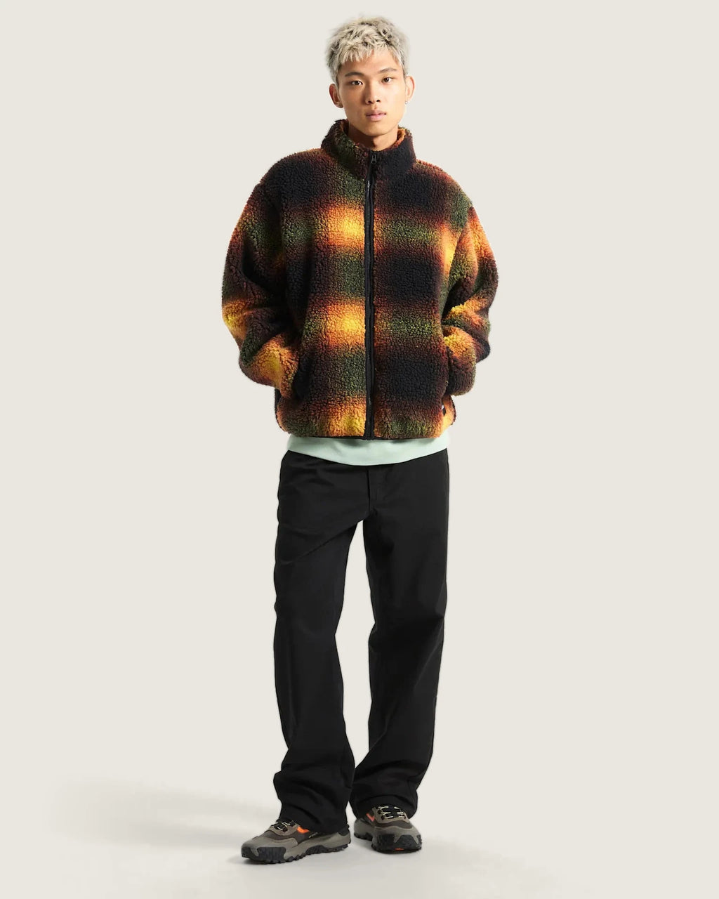 VANS Heights Sherpa Full Zip Black/Herritage Mustard VN000PTBF0W1 - 5