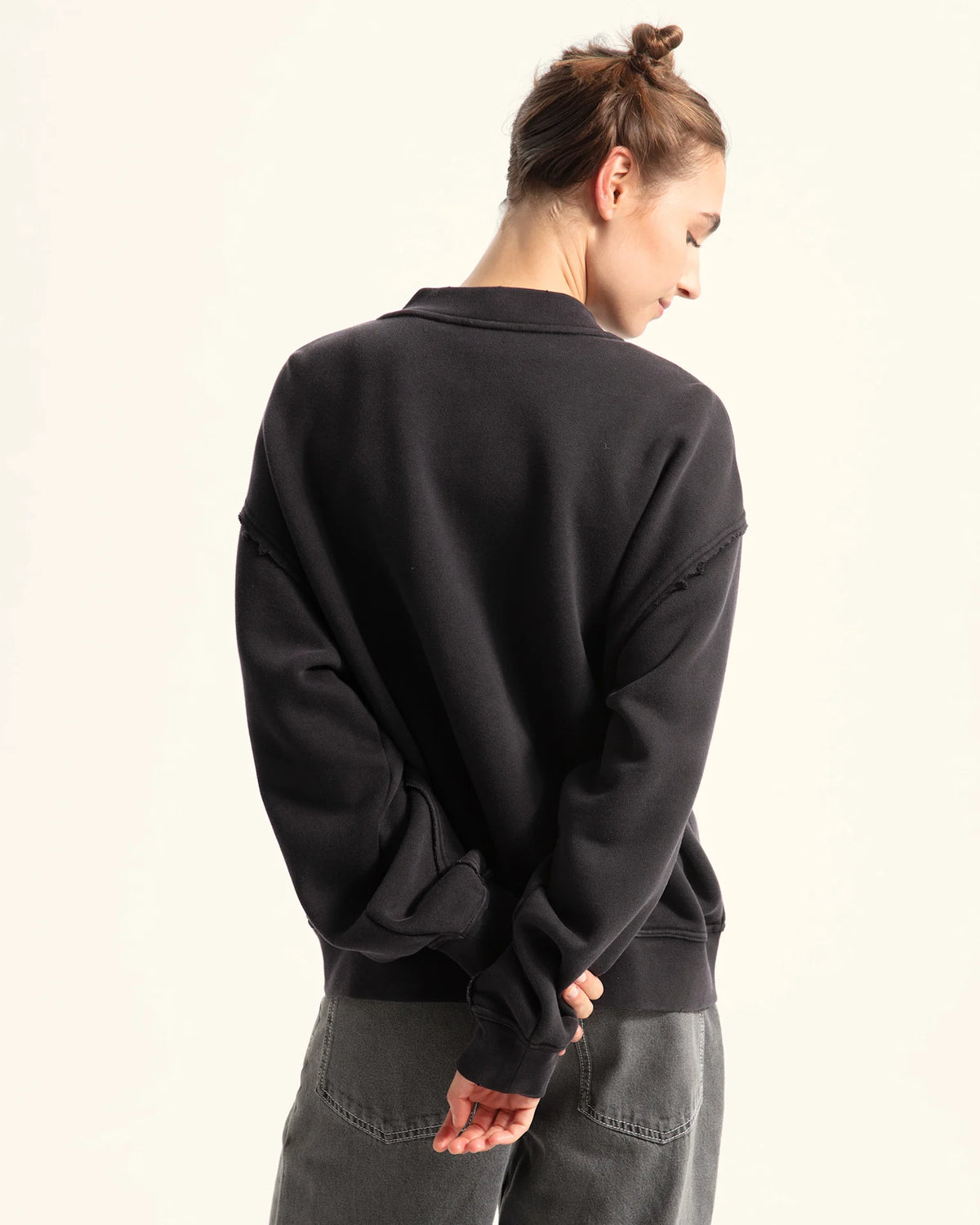 VANS Broadway Bomber Black Pulóver VN000Q49BLK1 - 4