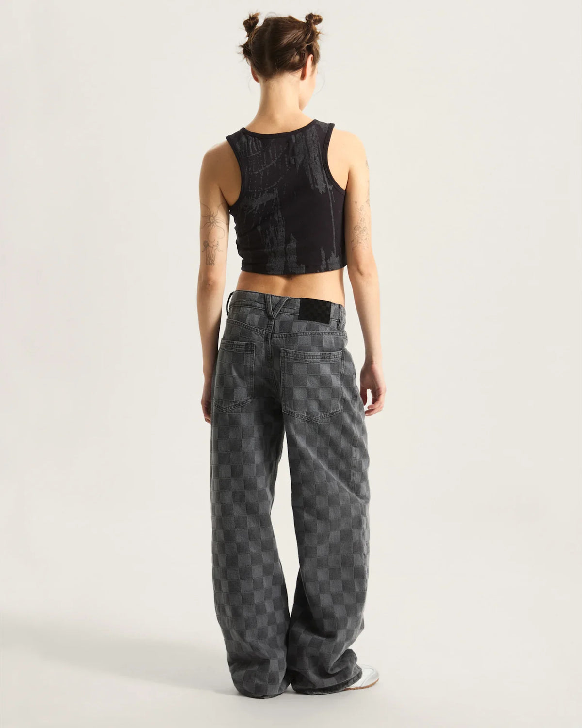 VANS Sirelle Novelty Puddle Pants Faded Black kép 4