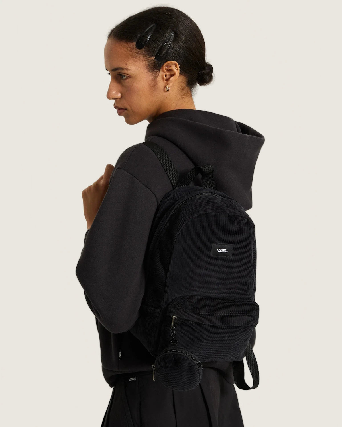 Vans Old Skool Mini Backpack Black Kiegészítő VN000Q9ABLK1 - 5