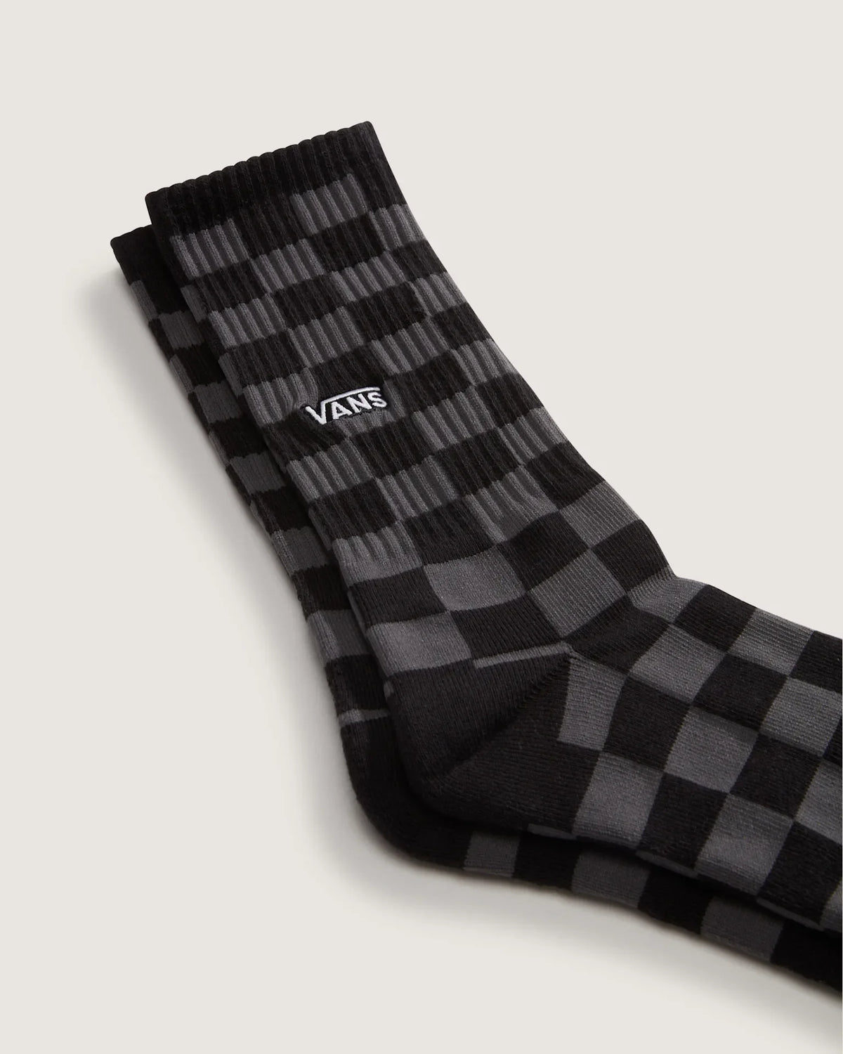 VANS Checkerboard Crew ROX CHECKERBOARD Black/Charcoal Zokni kép 3