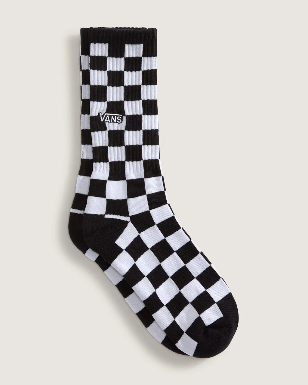 VANS Checkerboard Crew ROX CHECKERBOARD Black/White Zokni kép 2