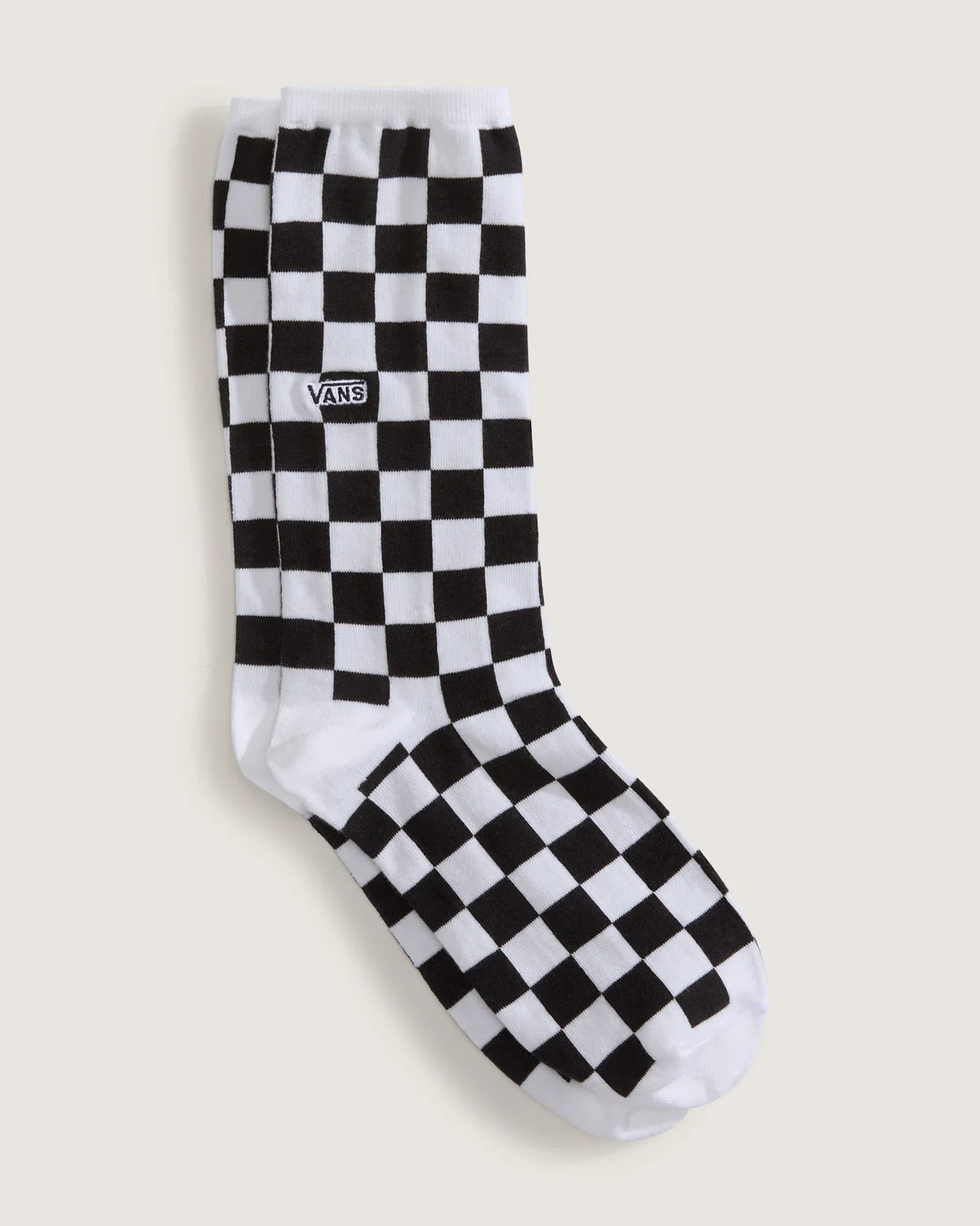 VANS Ticker Crew CHECKERBOARD Black/White kép 2