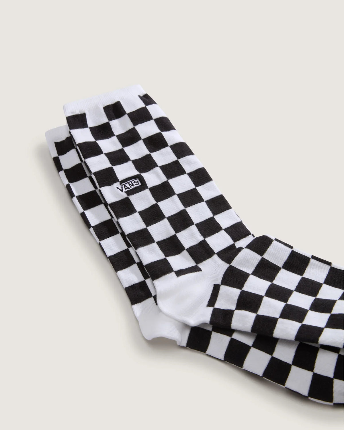 VANS Ticker Crew CHECKERBOARD Black/White kép 3