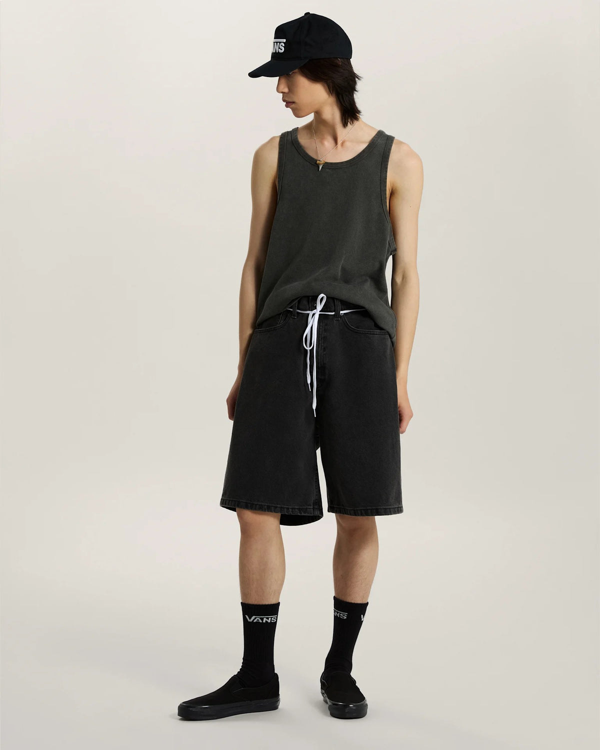 VANS Classic Crew ROX Black Zokni - 4