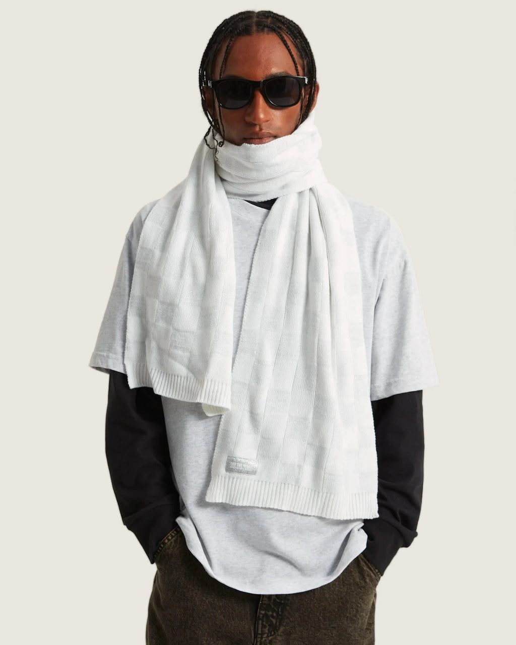 VANS Off The Wall Scarf White Sál VN000QCGWHT1 - 4