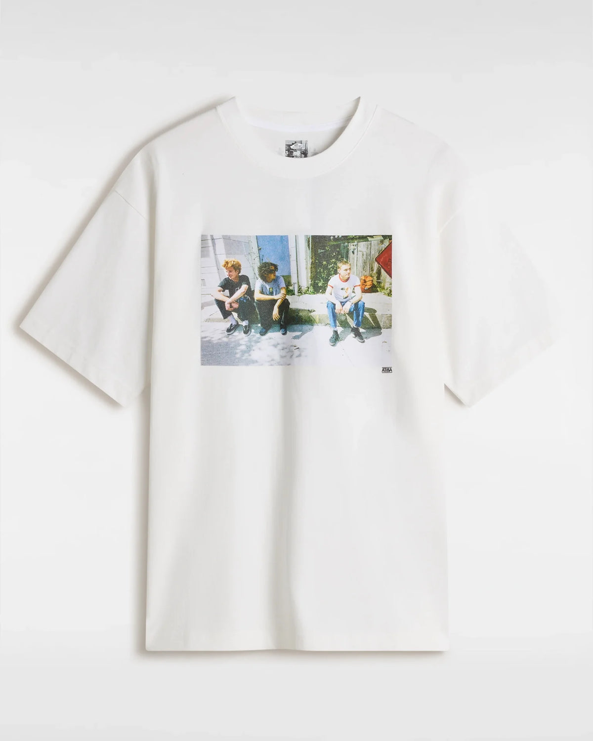 VANS Skate Atiba Haze Curb Crew SS Tee White kép 1