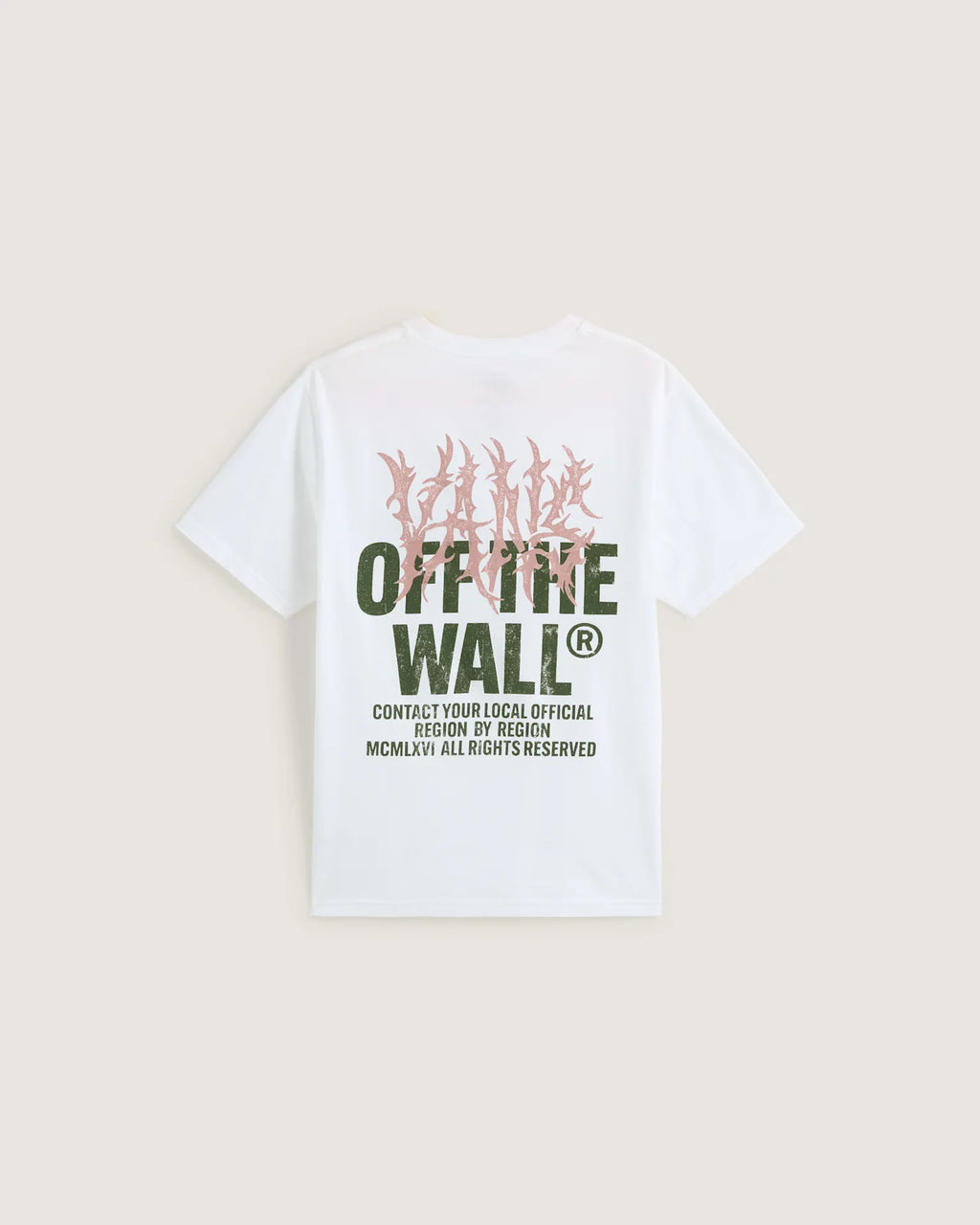 VANS Metal Wall SS White Póló VN000R03WHT1 - 2