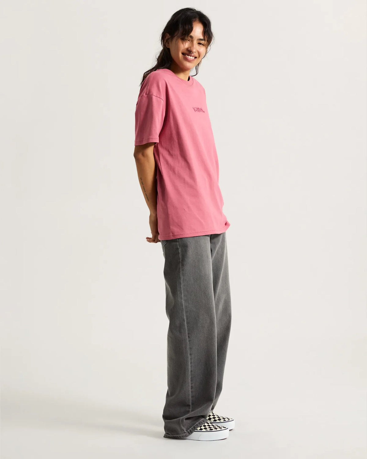 VANS W ESSENTIAL OS TEE MAUVEWOOD Póló kép 5