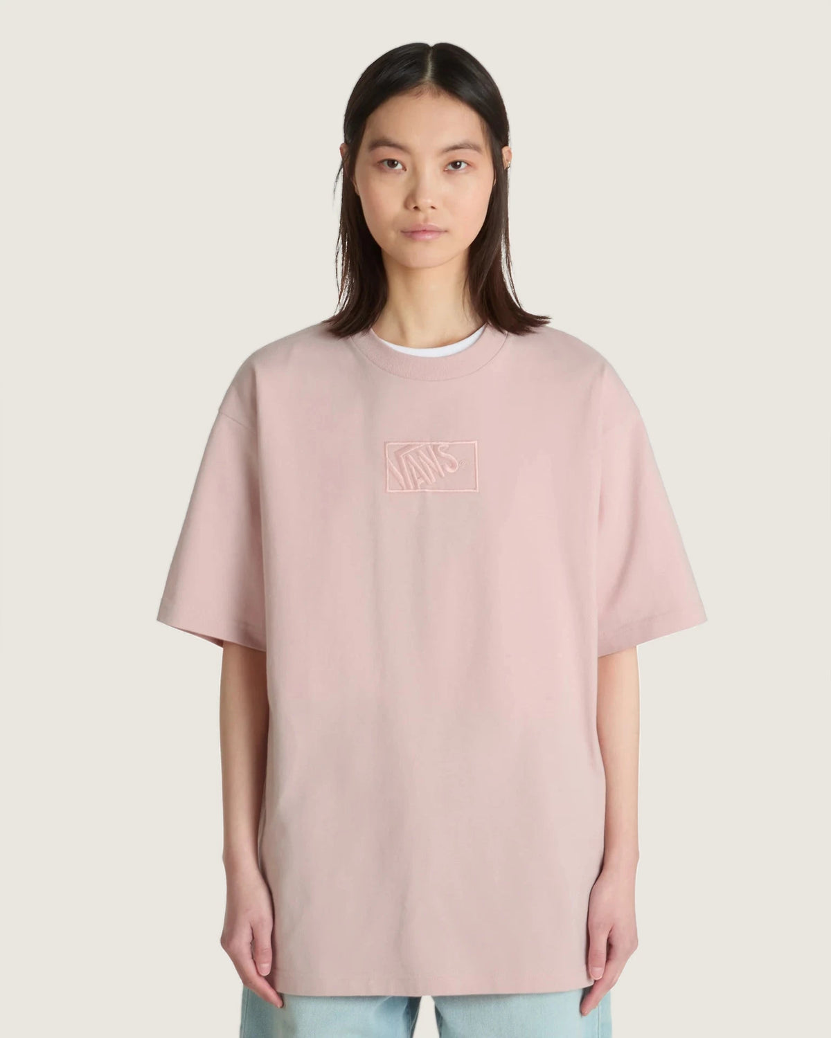 VANS BLOCKED BOX LOOSE SS SEPIA ROSE Póló VN000RAPO3N1 - 3