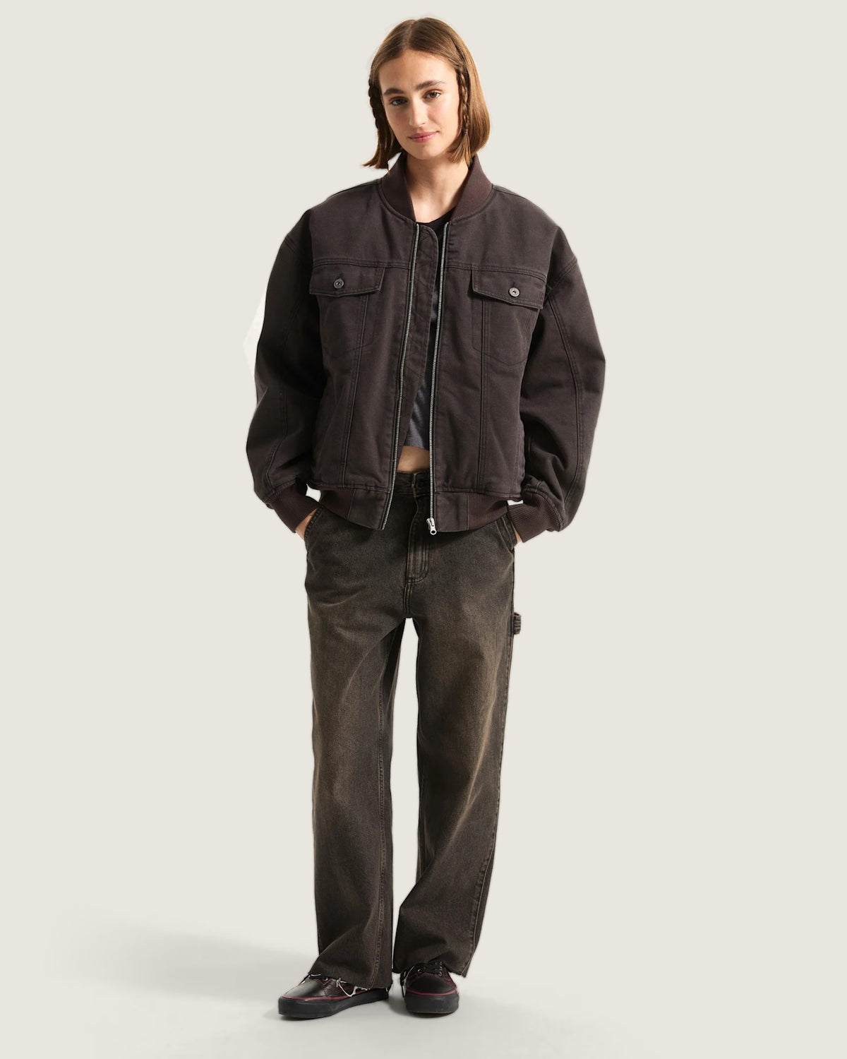 VANS Truckstop Bomber Jacket AFTER DARK - 5
