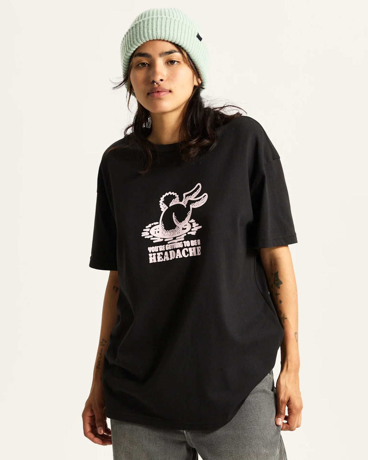 VANS DOWN THE RABBIT HOLE TEE Black kép 3