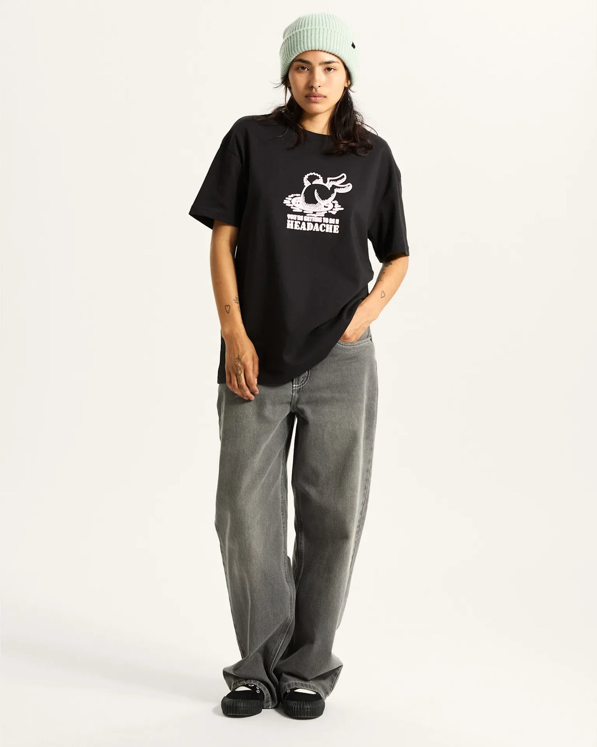 VANS DOWN THE RABBIT HOLE TEE Black kép 5