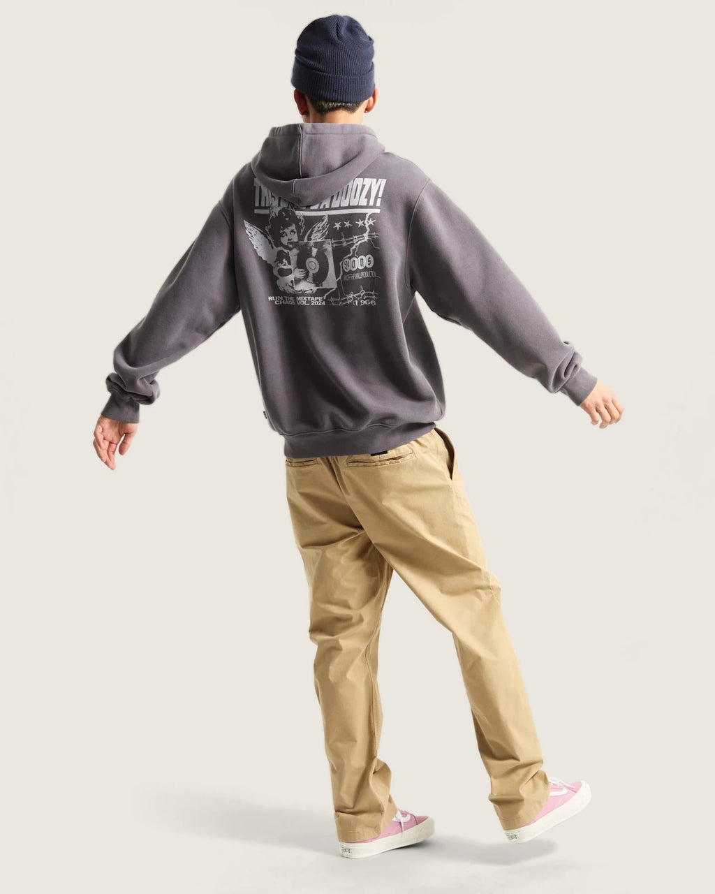 VANS EARTHBOUND LOOSE PO FLEECE MOUNTAIN ESSENTIALS Asphalt Pulóver VN000RD71O71 - 7