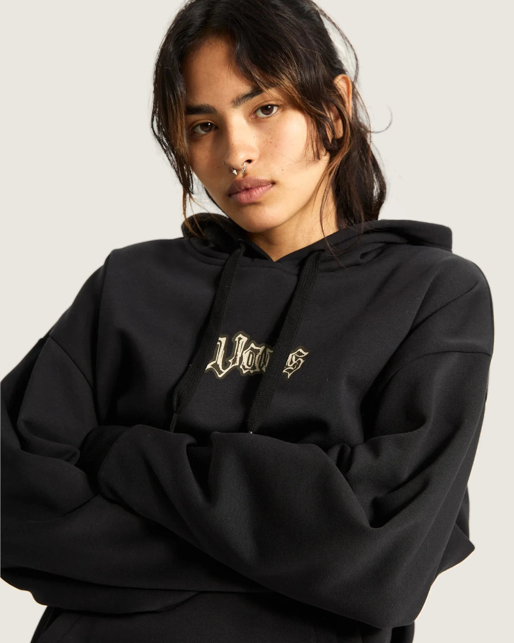 VANS LIL BEAR OS HOODIE Black Pulóver VN000REMBLK1 - 7