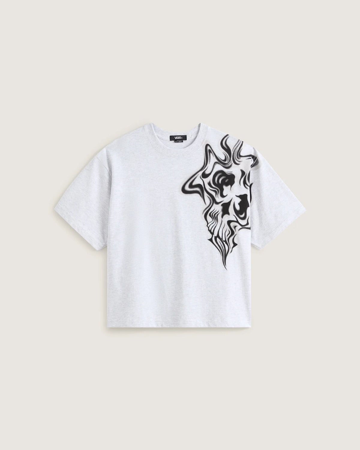 VANS Smoke Skull Short SS Tee ASH HEATHER Póló VN000S1DRKZ1 - 1