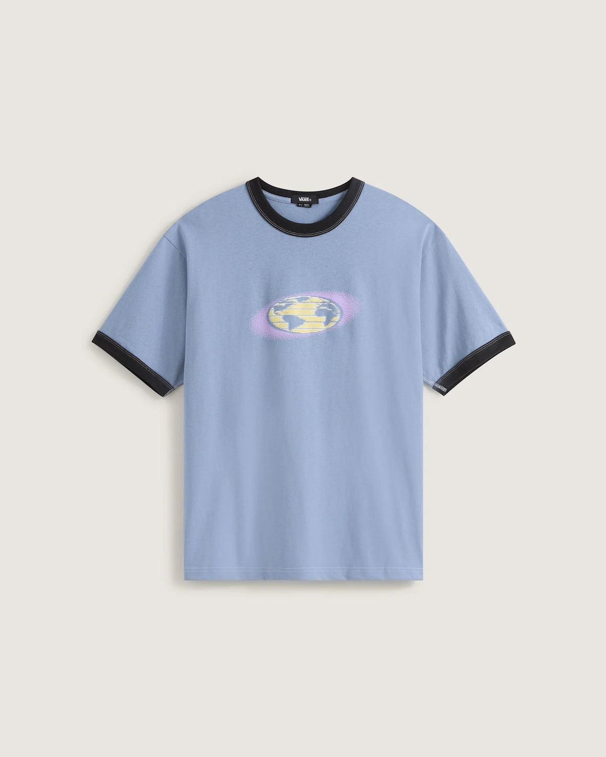 VANS Pixel Globe SS Tee Glacial Slate Póló VN000SMSFOI1 - 1