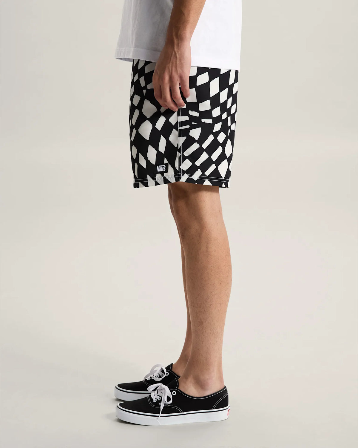 VANS Primary II Elastic Printed Boardshort Black/White Úszónadrág VN000SQDY281 - 5