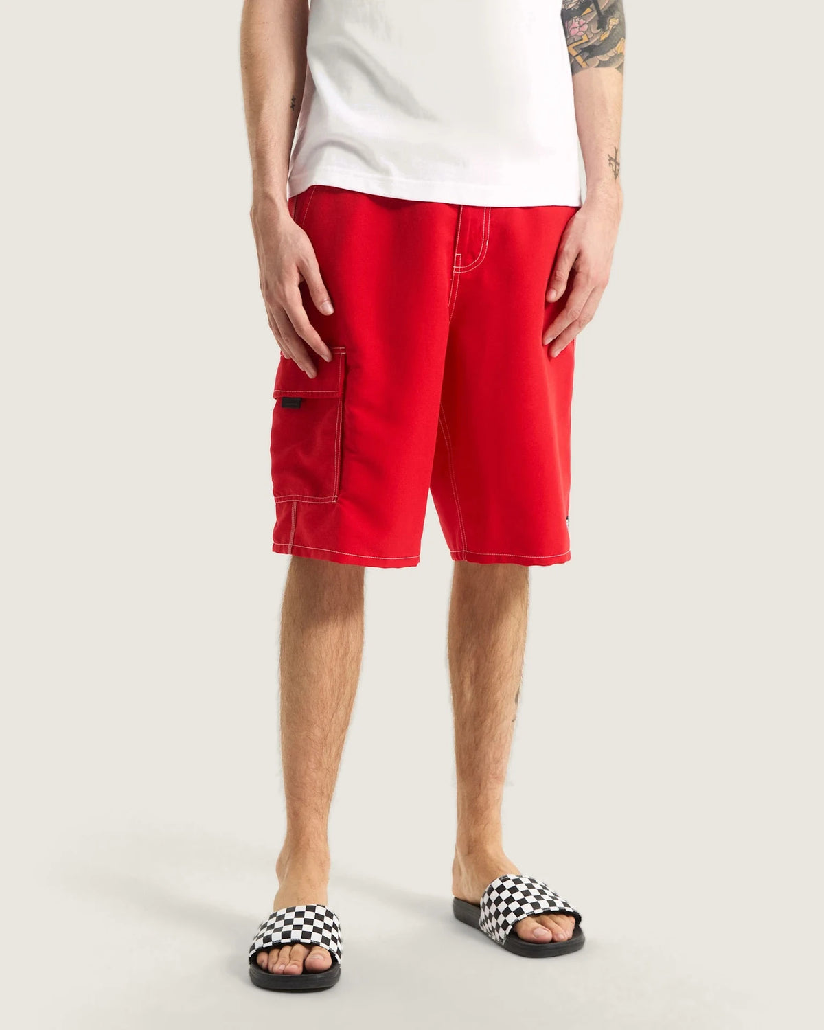 VANS Voyage Long Cargo Boardshort RACING RED Úszónadrág VN000SQHIZQ1 - 3