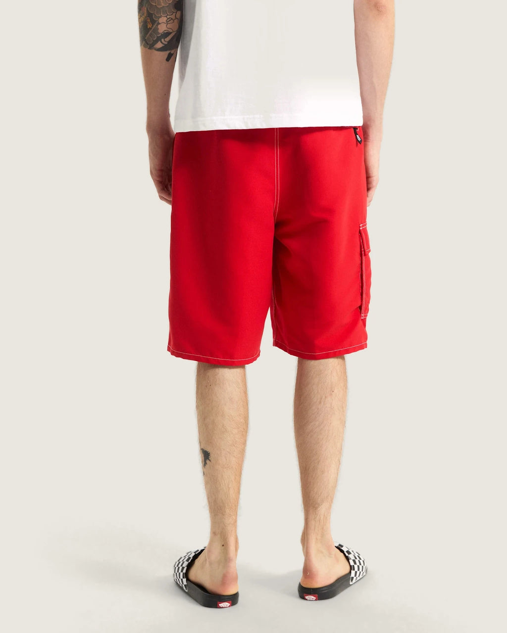 VANS Voyage Long Cargo Boardshort RACING RED Úszónadrág VN000SQHIZQ1 - 4