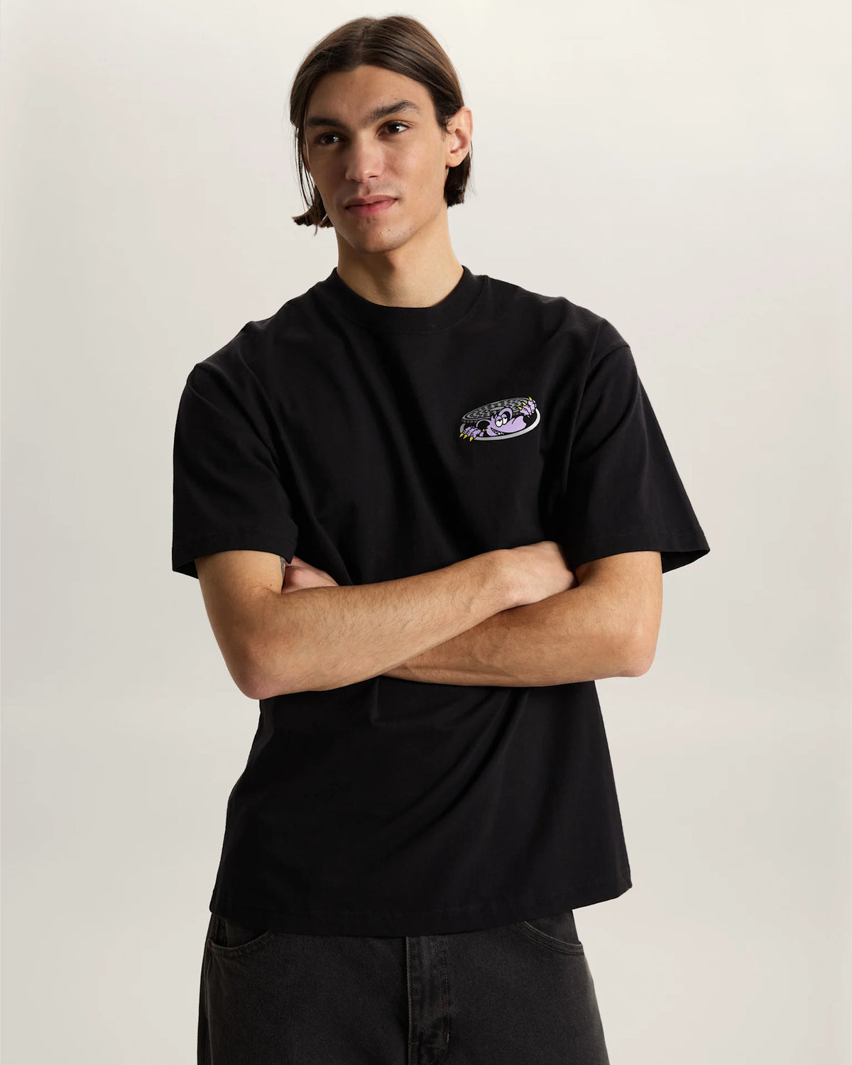 VANS Downside SS Tee Black Póló VN000SXSBLK1 - 3