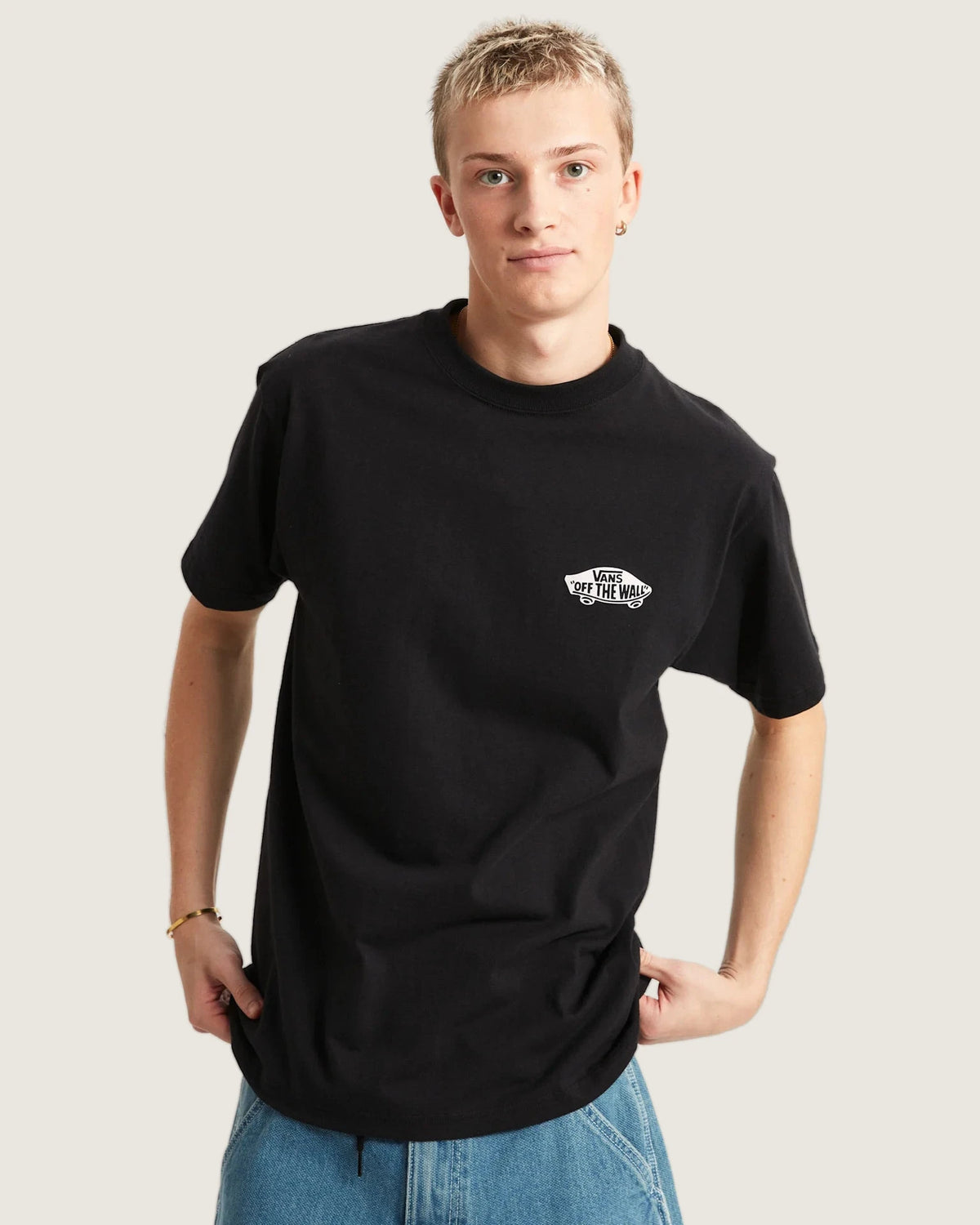 Vans Double Standard SS Tee Black/White Textil VN000SYDY281 - 3