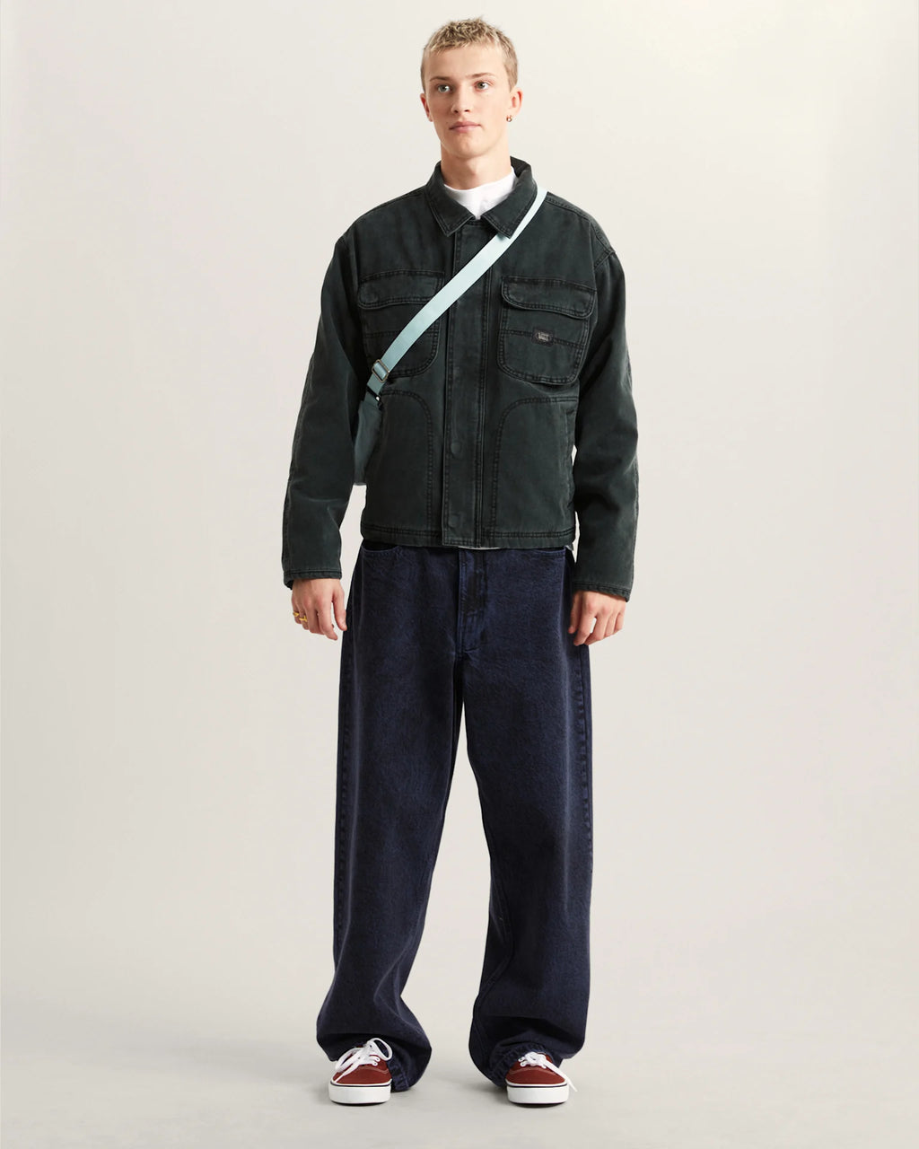 VANS Umber Pigment Canvas Jacket Black Kabát VN000T6KBLK1 - 7