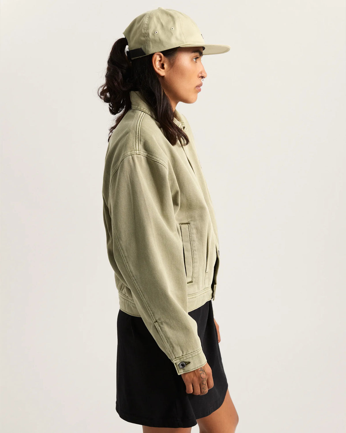 VANS Womens Pomona Station Jacket Soft Sage Kabát VN000T6YFSG1 - 6