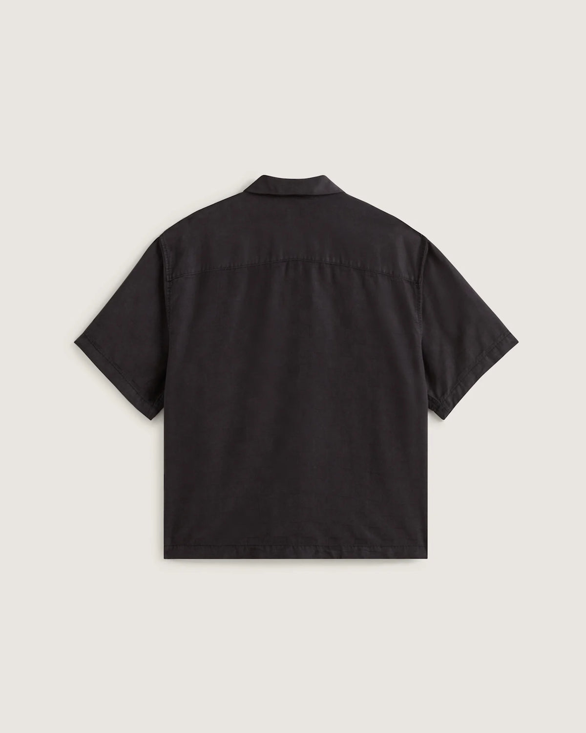 VANS Van Doren Tencel Check Camp SS Shirt Black Ing VN000TA4BLK1 - 2