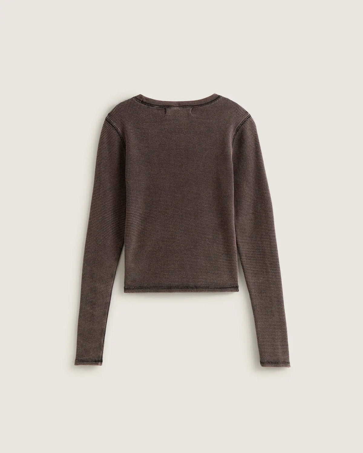 VANS Teri Waffle Long Sleeve Black Póló VN000TBQBLK1 - 2