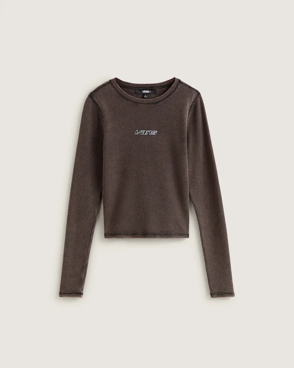 VANS Teri Waffle Long Sleeve Black Póló VN000TBQBLK1 - 1