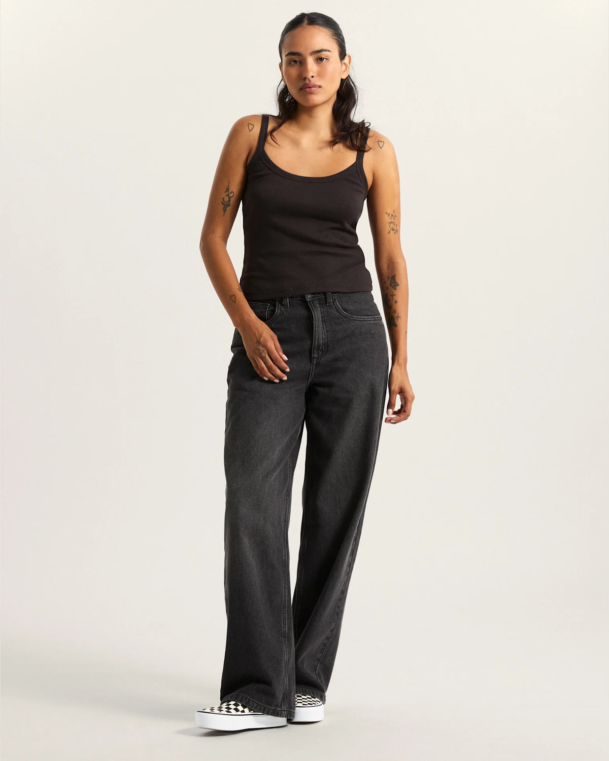 VANS Kiki Cami Tank Black Trikó VN000TBRBLK1 - 5