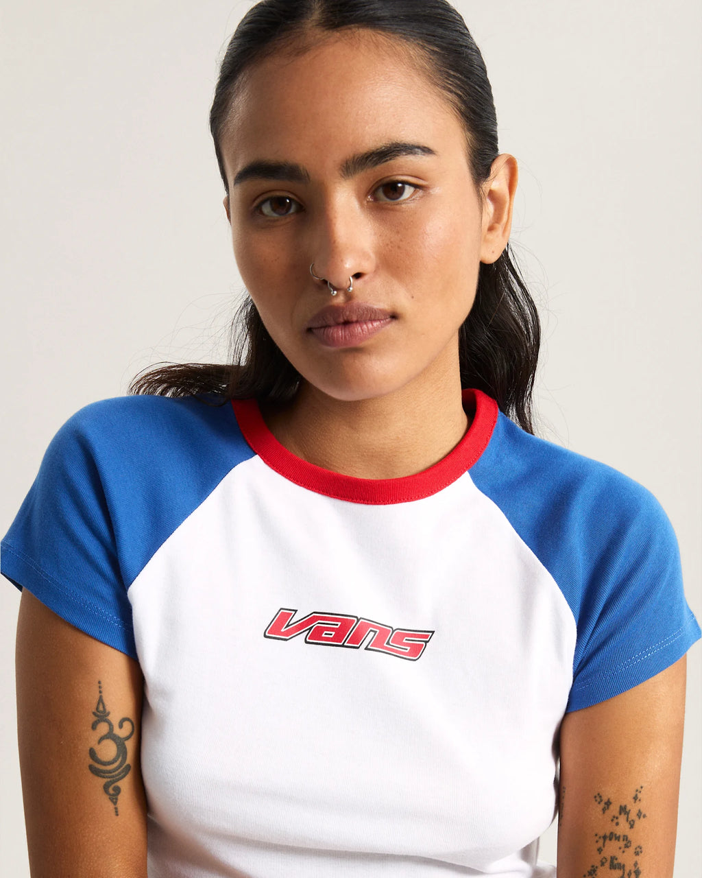 VANS Clare Baby Tee True Blue Póló VN000TBS7WM1 - 6