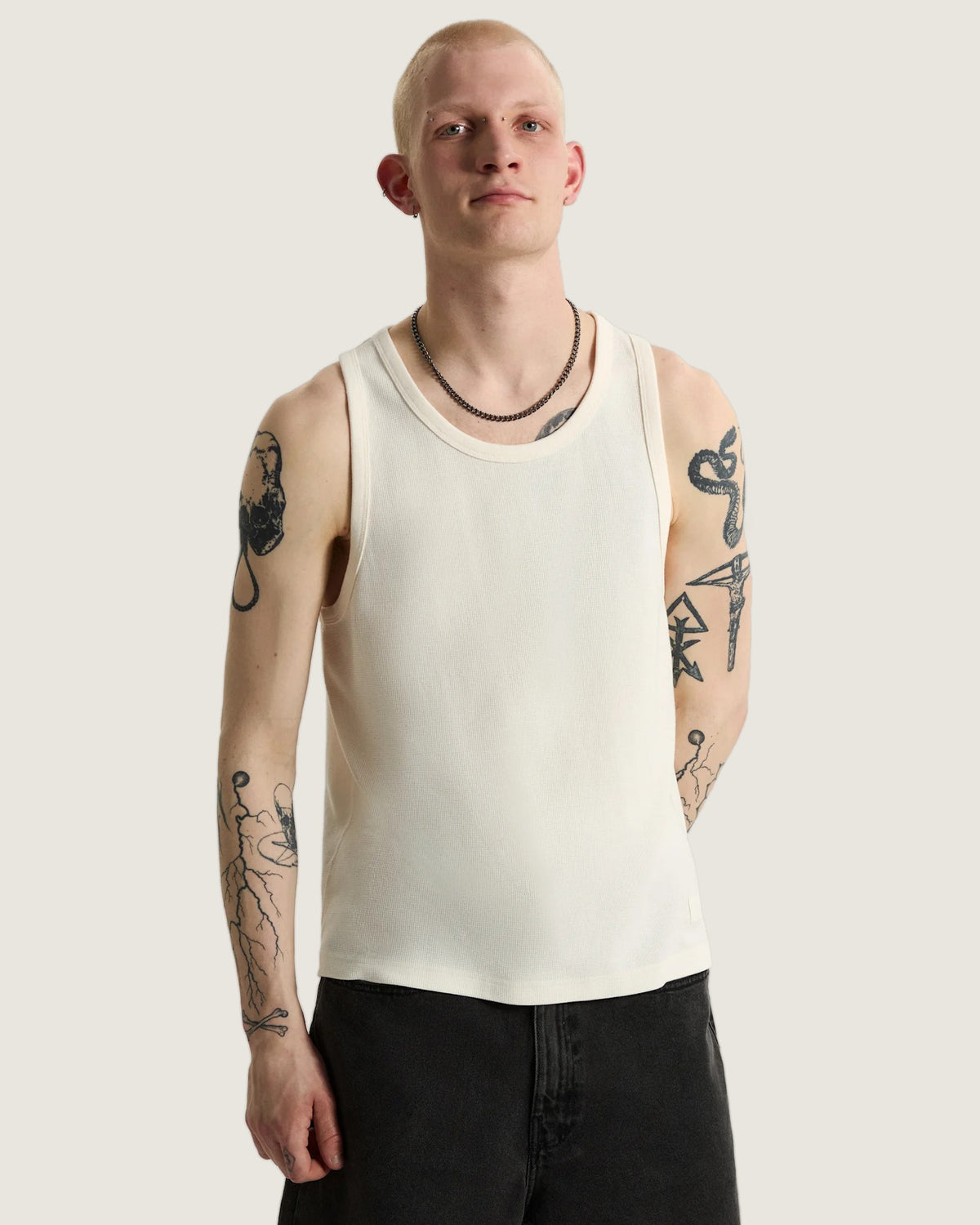 VANS Waffle Tank EGRET Trikó VN000TPDC9F1 - 3