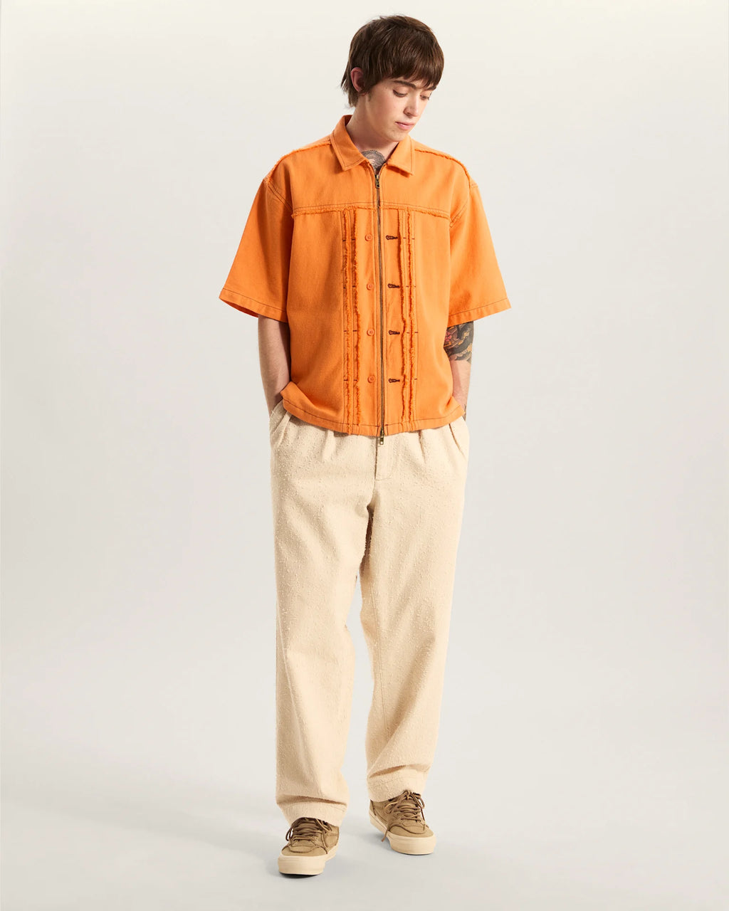 Vans OTW Back Pleated Trousers CREME BRULE Textil VN000TSACHW1 - 6