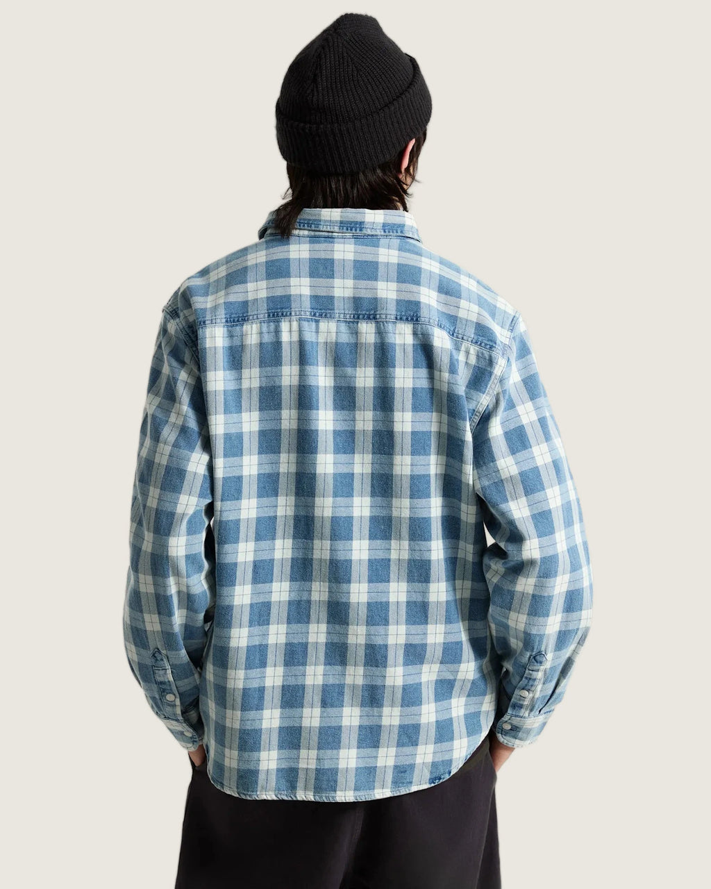 Vans Lawson Vintage Indigo LS Shirt Bleach Indigo Textil VN000U56HEC1 - 4