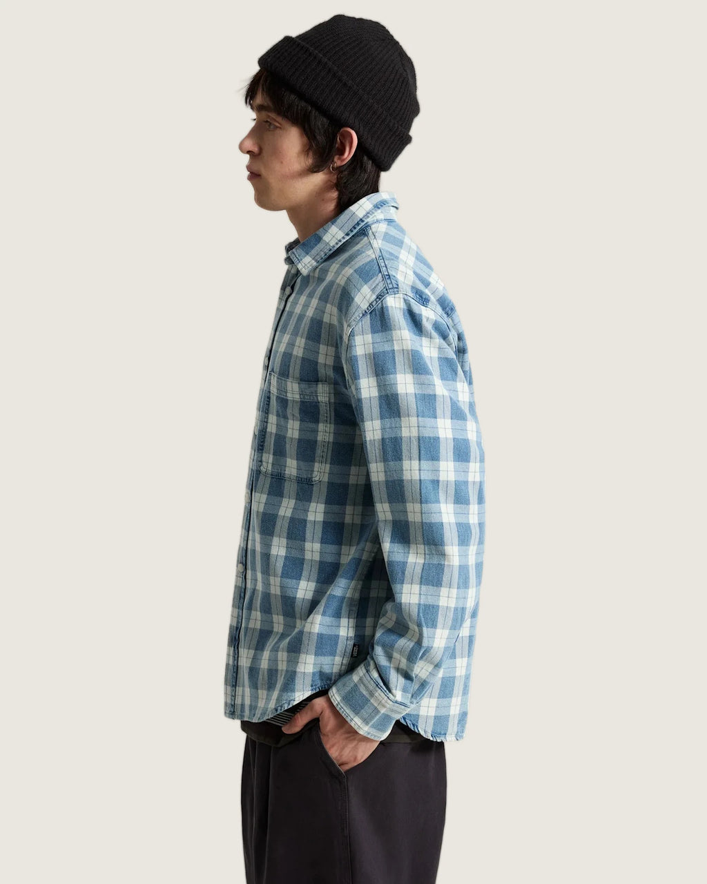 Vans Lawson Vintage Indigo LS Shirt Bleach Indigo Textil VN000U56HEC1 - 5