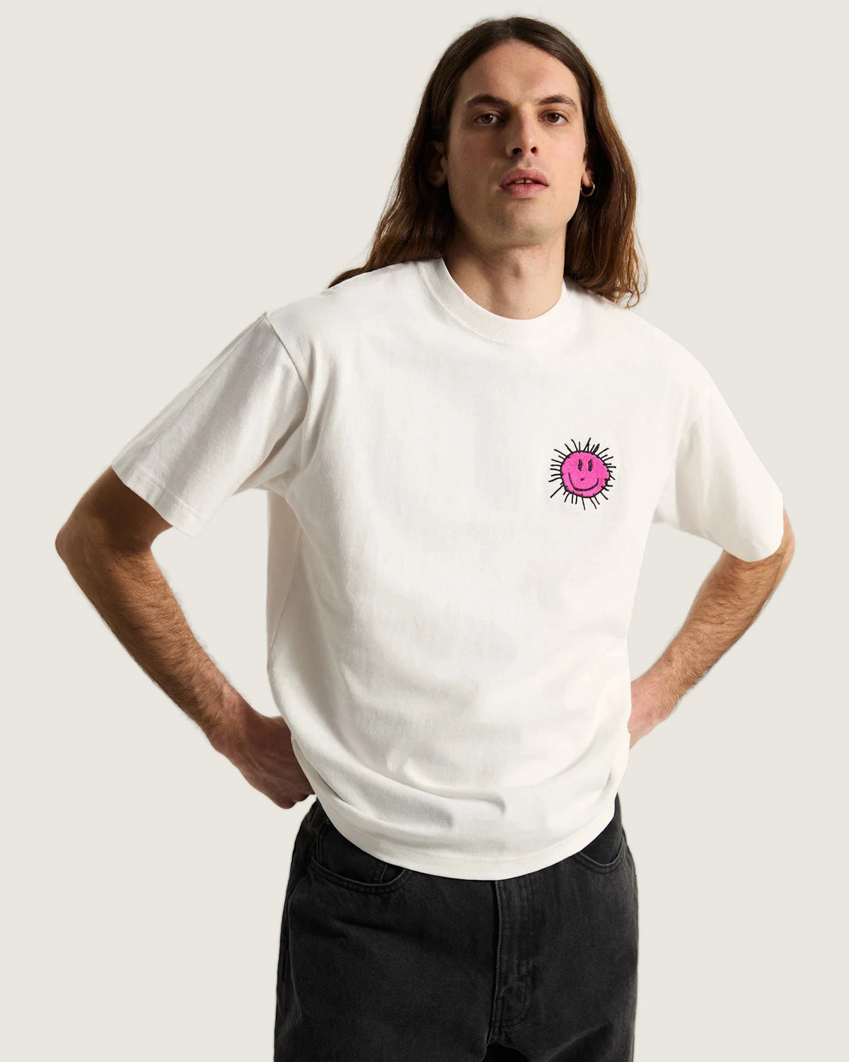 Vans Checkerboard Behaviour SS Tee EGRET Textil VN000U5SC9F1 - 3