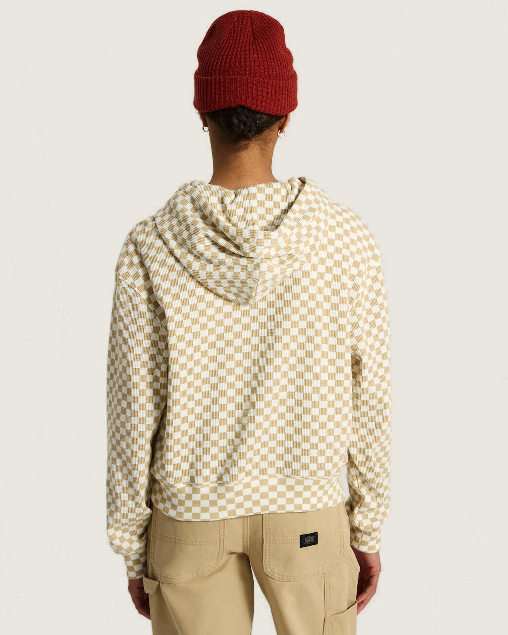 Vans Pierce Shrunken Full Zip marshmallow Textil VN000UA0FS81 - 4