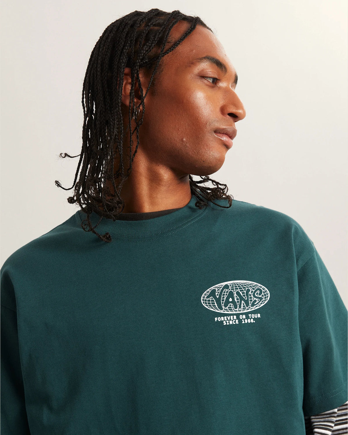 VANS WORLD TOUR LOOSE SS TEE Mystic Moss Póló VN000VY8FRJ1 - 6
