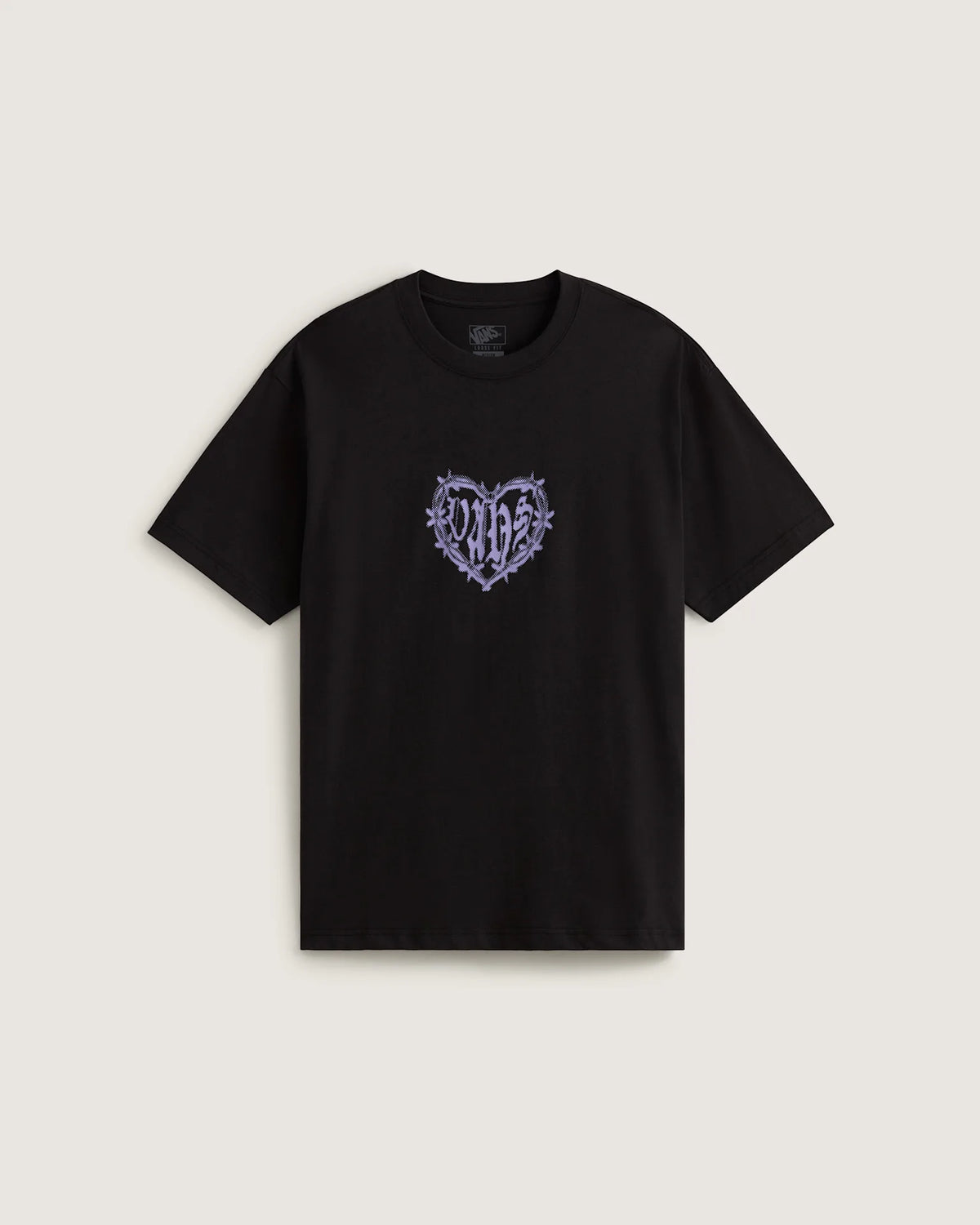 VANS BARBED HEART LOOSE SS TEE Black Póló VN000W02BLK1 - 1