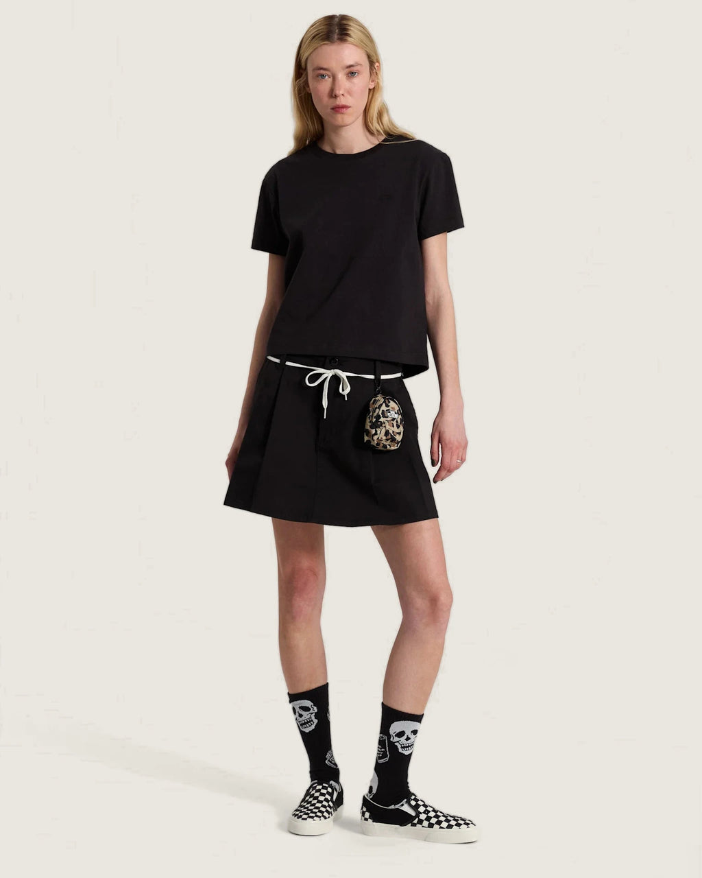 Vans Salton Crew SS Tee Black Textil VN000W17BLK1 - 5