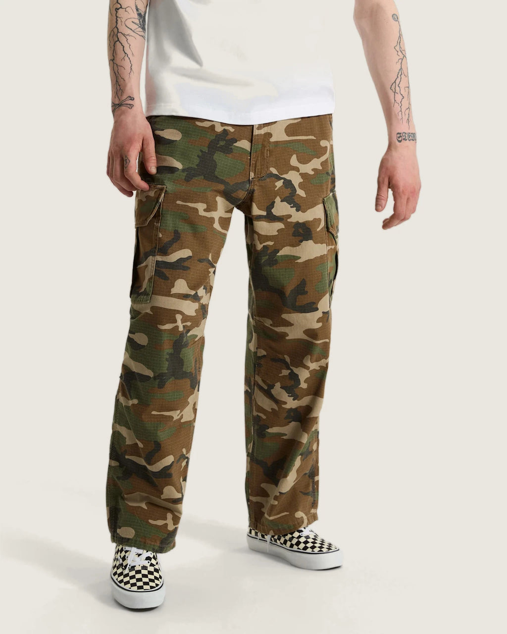 Vans Para Baggy AOP Cargo Pant Aluminum Camo Textil VN000W98HBP1 - 3