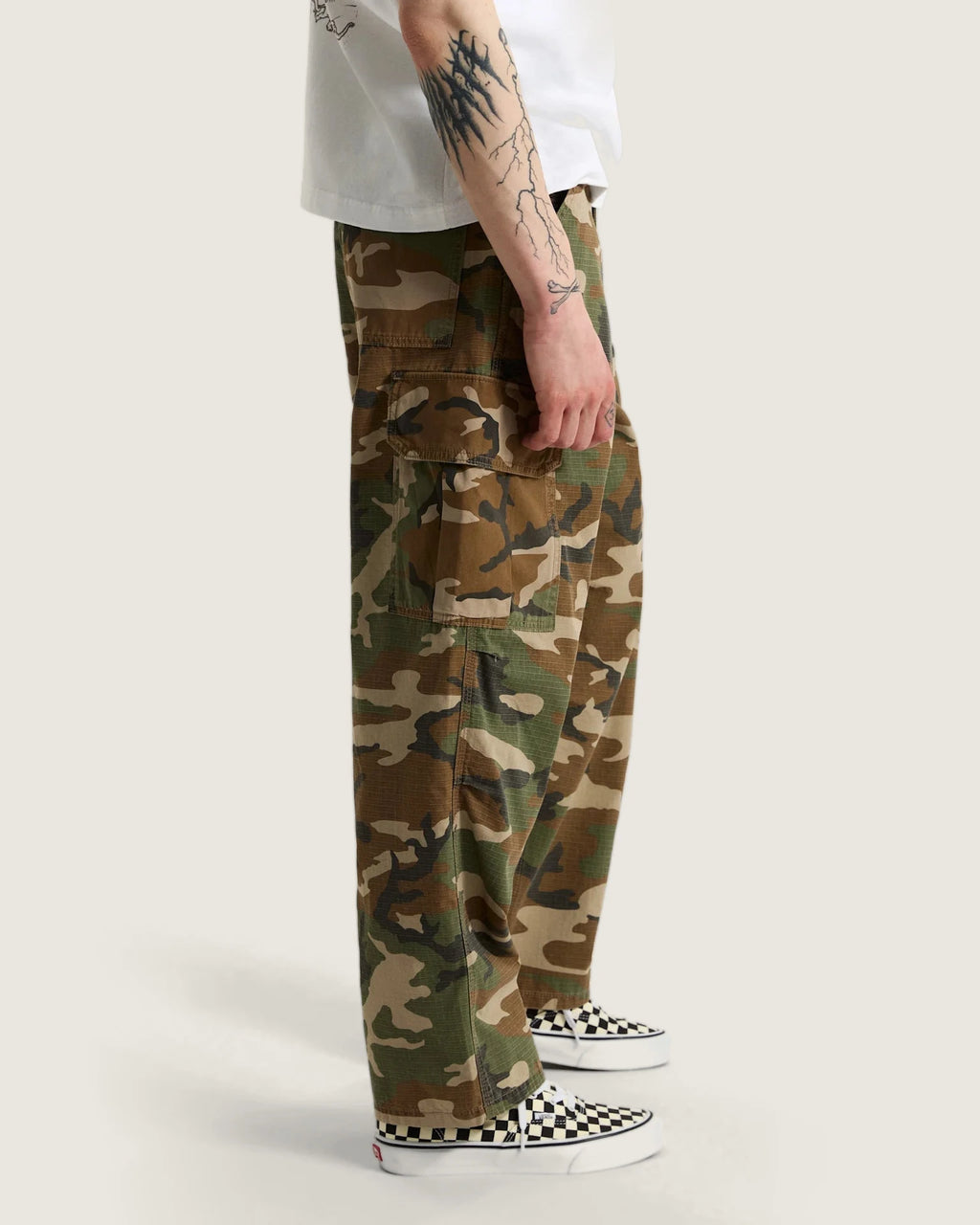 Vans Para Baggy AOP Cargo Pant Aluminum Camo Textil VN000W98HBP1 - 5