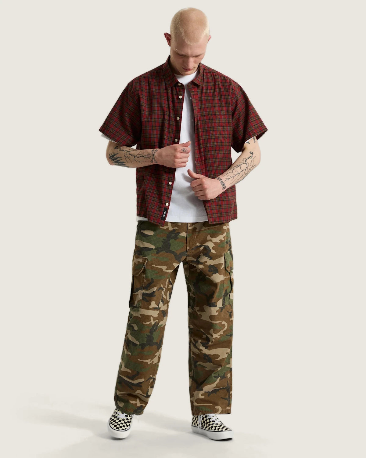 Vans Para Baggy AOP Cargo Pant Aluminum Camo Textil VN000W98HBP1 - 6