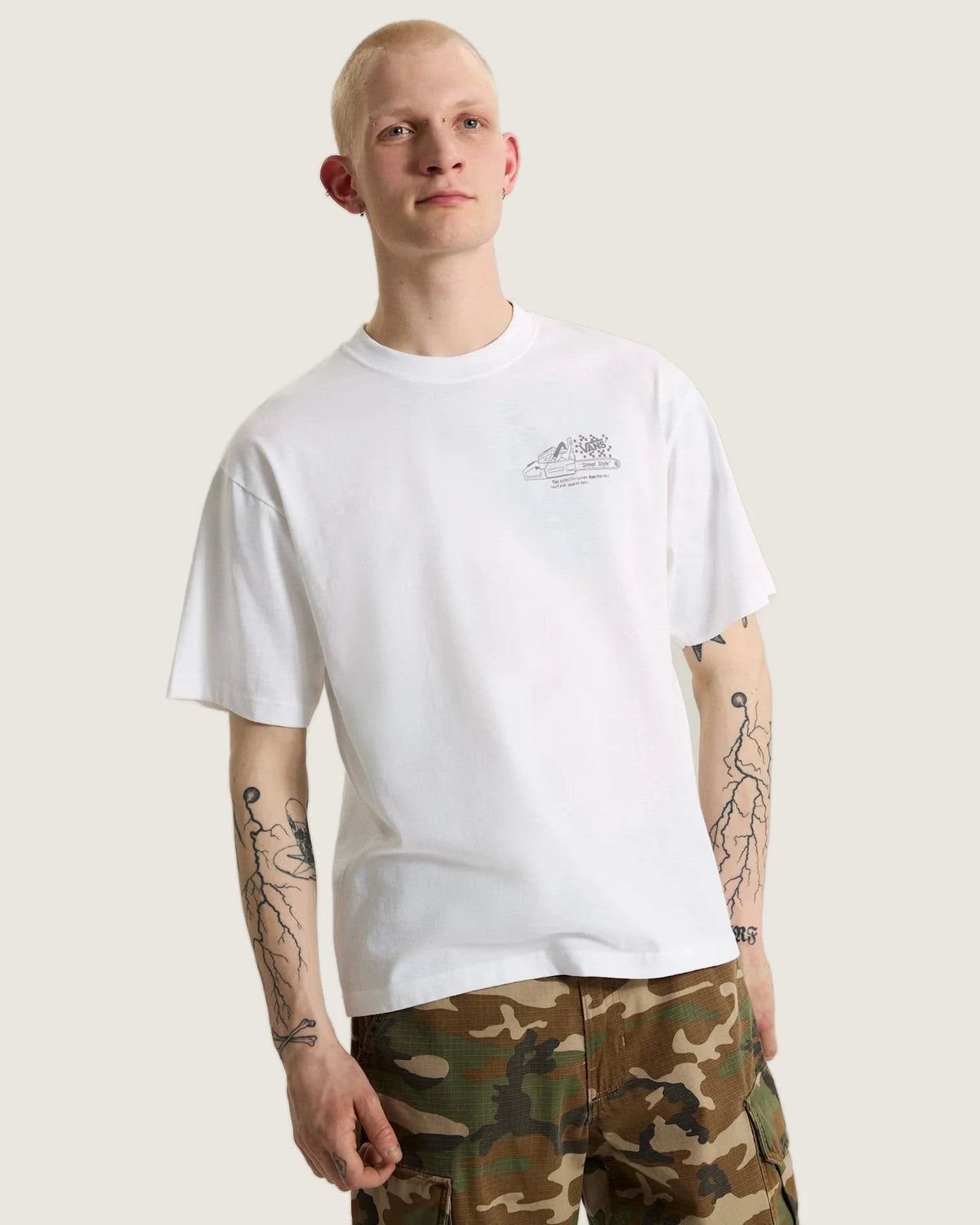 Vans Dirt Trip SS Tee White Textil VN000X02WHT1 - 3
