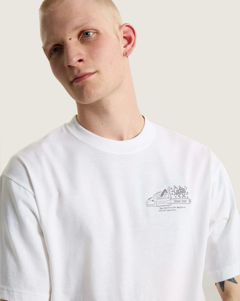 Vans Dirt Trip SS Tee White Textil VN000X02WHT1 - 6